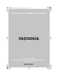 Insignia NS-10PDVDD User's Manual