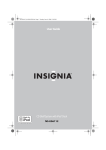 Insignia 09-0398 User's Manual