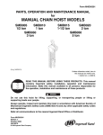 Ingersoll-Rand SMB030 User's Manual