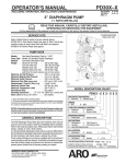 Ingersoll-Rand PD30X-X User's Manual