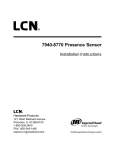Ingersoll-Rand LCN 7940-8770 User's Manual