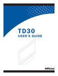 InFocus TD30 User's Manual