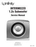 Infinity Speaker IL50 User's Manual