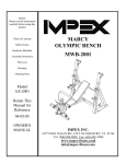 Impex MWB-2001 Owner's Manual