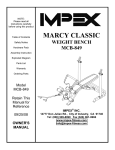 Impex MCB-849 Owner's Manual