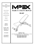 Impex Marcy SB-685 User's Manual