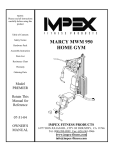 Impex Marcy MWM 950 User's Manual