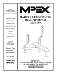 Impex Marcy MCB-999 User's Manual