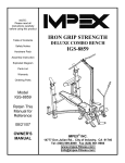 Impex IGS-8859 Owner's Manual