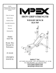 Impex IGS-705 User's Manual