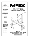 Impex CB-610 Owner's Manual