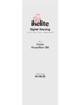 Ikelite SD630 User's Manual
