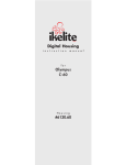 Ikelite Olympus C-60 User's Manual