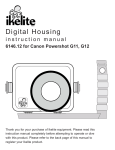 Ikelite G11 User's Manual