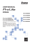 iiyama PROLITE E2202WS User's Manual