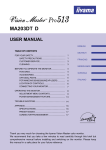 iiyama MA203DT D User's Manual