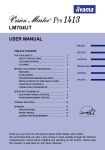 iiyama LM704UT User's Manual