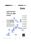 iiyama E2001WSV User's Manual