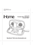 iHome iH29 User's Manual