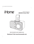 iHome iH10 User's Manual