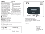 iHome IH-U560SB User's Manual