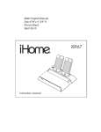 iHome IB967 User's Manual