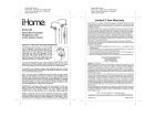 iHome IB9 User's Manual