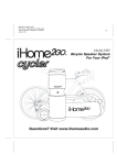 iHome Cycler iH85 User's Manual