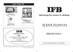 IFB Appliances ELENA EX User's Manual