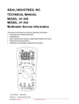 IDEAL INDUSTRIES Welder 61-340 User's Manual