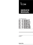 Icom IC-F3061S User's Manual