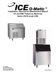 Ice-O-Matic Series 250 through 2306 User's Manual