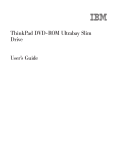IBM ThinkPad DVD-ROM Ultrabay Slim Drive User's Manual
