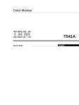 IBM T541A User's Manual