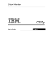 IBM C220p User's Manual