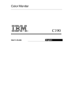 IBM C190 User's Manual