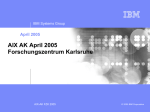 IBM AIX-AK FZK 2005 User's Manual