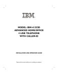 IBM -412CID User's Manual