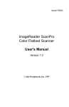 IBM Ricoh ScanPro User's Manual