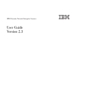 IBM Partner Pavilion Proventia Network Enterprise Scanner 2.3 User's Manual