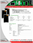 I-Tech Company Digital Signage LCD integrated w/ PC Computer User's Manual