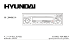 Hyundai CD/MP3-RECEIVER H-CDM8010 User's Manual