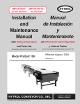 Hytrol Conveyor ProSort 100 User's Manual