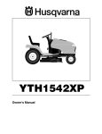 Husqvarna YTH1542XP User's Manual