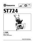 Husqvarna ST724 User's Manual