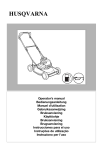 Husqvarna Rotary Lawnmower User's Manual