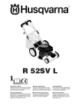 Husqvarna R52SVL User's Manual