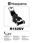 Husqvarna R152SV User's Manual