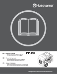 Husqvarna Portable Generator PP 418 User's Manual