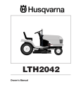 Husqvarna LTH2042 User's Manual